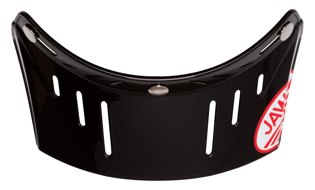 Plochý retro kšilt Cassida OXYGEN JAWA, černý lesklý