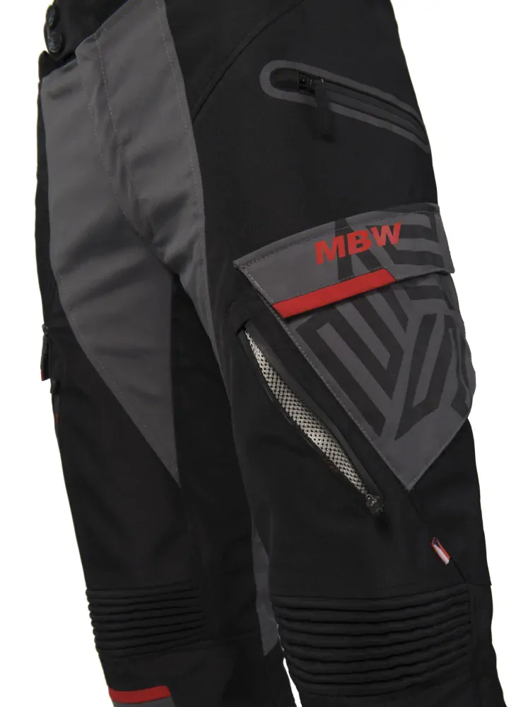MBW MEMPHIS PANTS BLACK textilní 3-vrstvé kalhoty na motorku, DOPRAVA ZDARMA