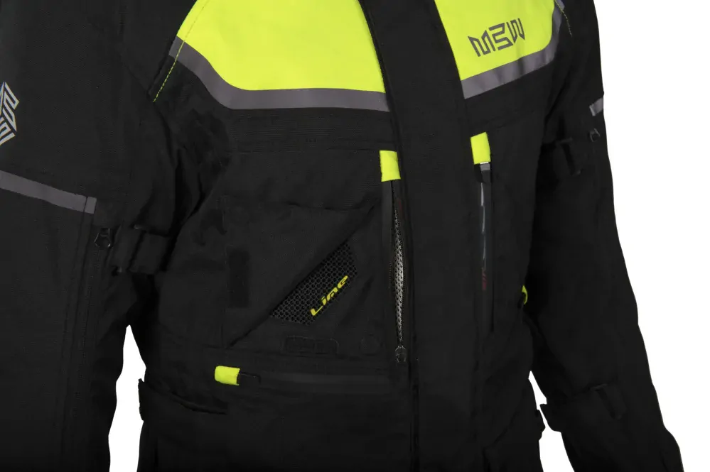 MBW ADVENTURE EVO JACKET YELLOW textilní 3-vrstvá PÁNSKÁ bunda na motorku