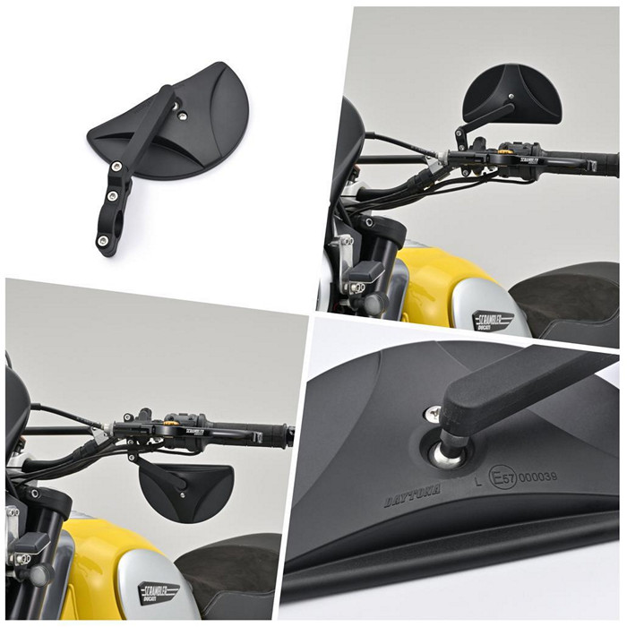 Zrcátko na motorku SUMO Daytona "D-MIRROR-19" (Scrambler, SUPERMOTO, ENDURO, NAKED)