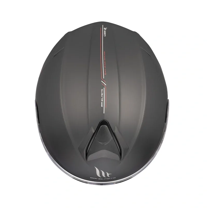 Výklopná helma na motorku MT Genesis SV Solid A1 černá matná