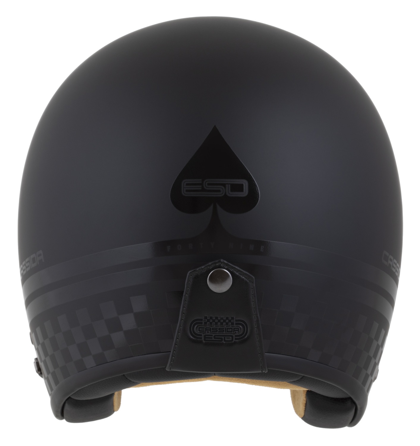 Helma na motorku CASSIDA Eso Forty Nine BlackOut (černá matná/černá) 