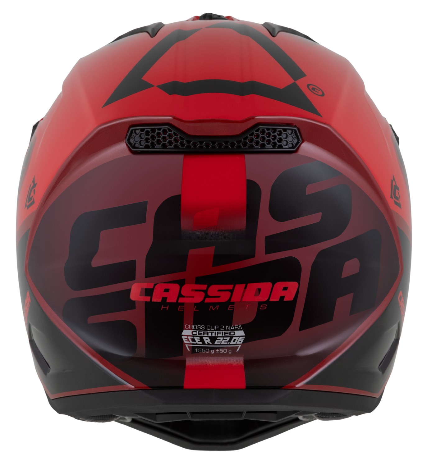 Motokrosová (MX) helma na motorku CASSIDA Cross Cup 2 Napa (červená perleť/purpurová/černá)