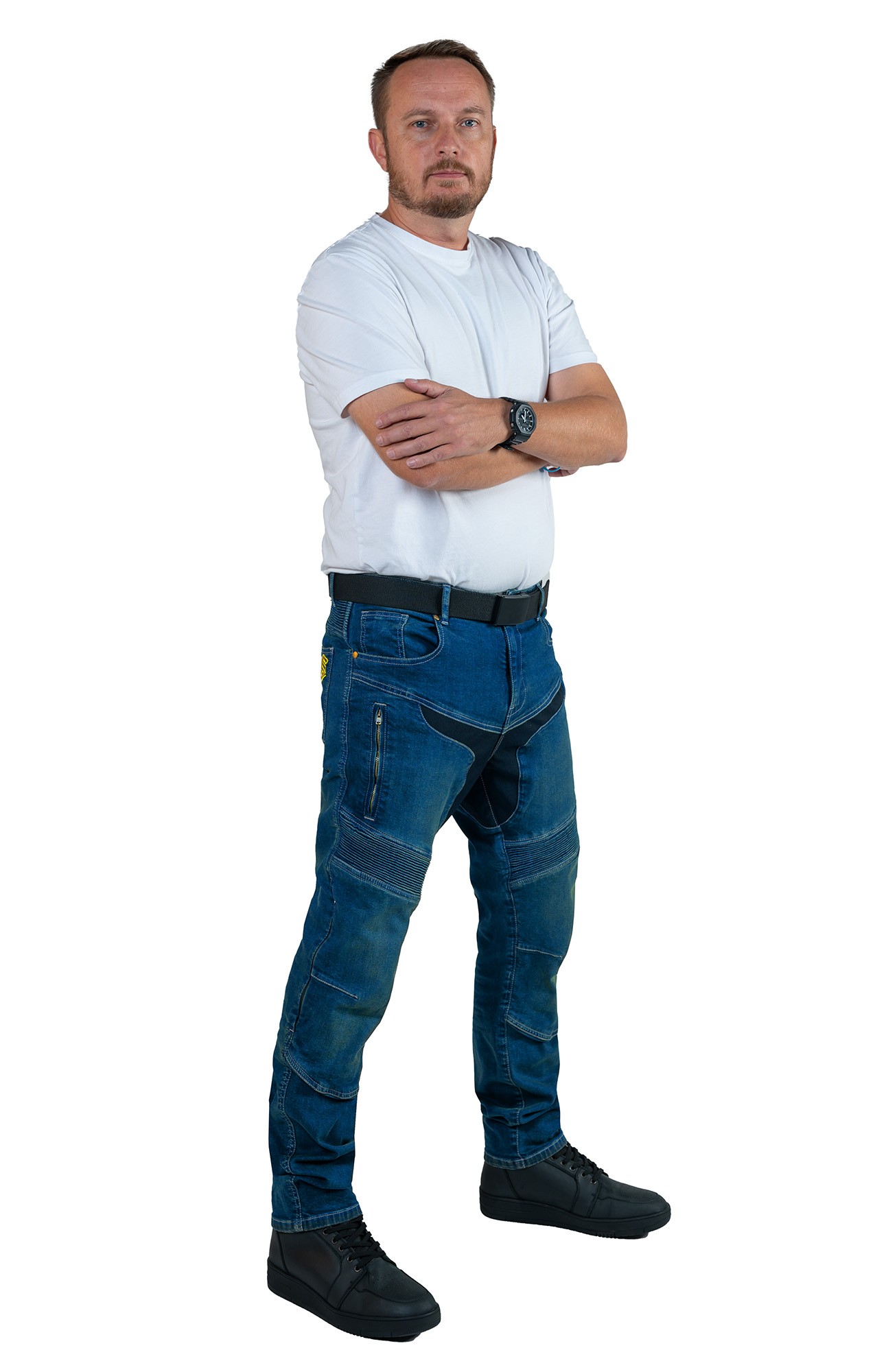 MBW BRUNO Short, pánské dyneema džíny na motorku zkrácená délka