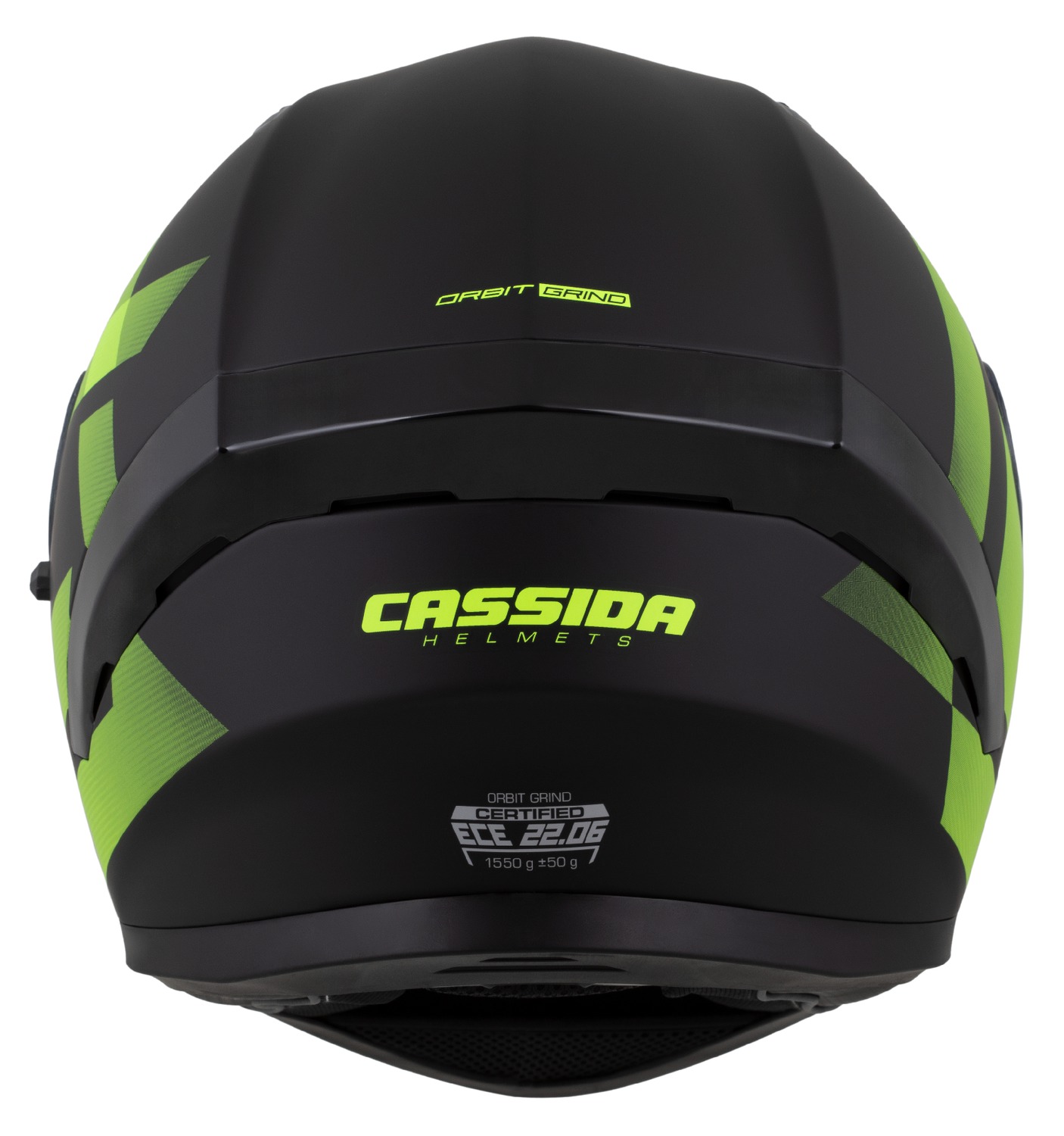 Integrální helma na motorku CASSIDA Orbit Grind (černá matná/žlutá fluo)