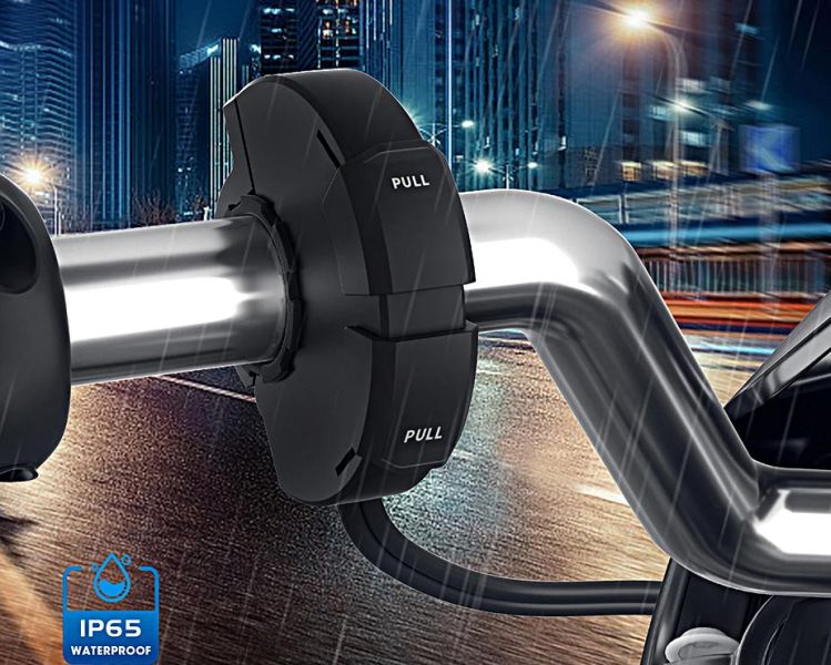 USB moto zásuvka "SLIM" na řidítka, 2x USB zásuvka na motorku 