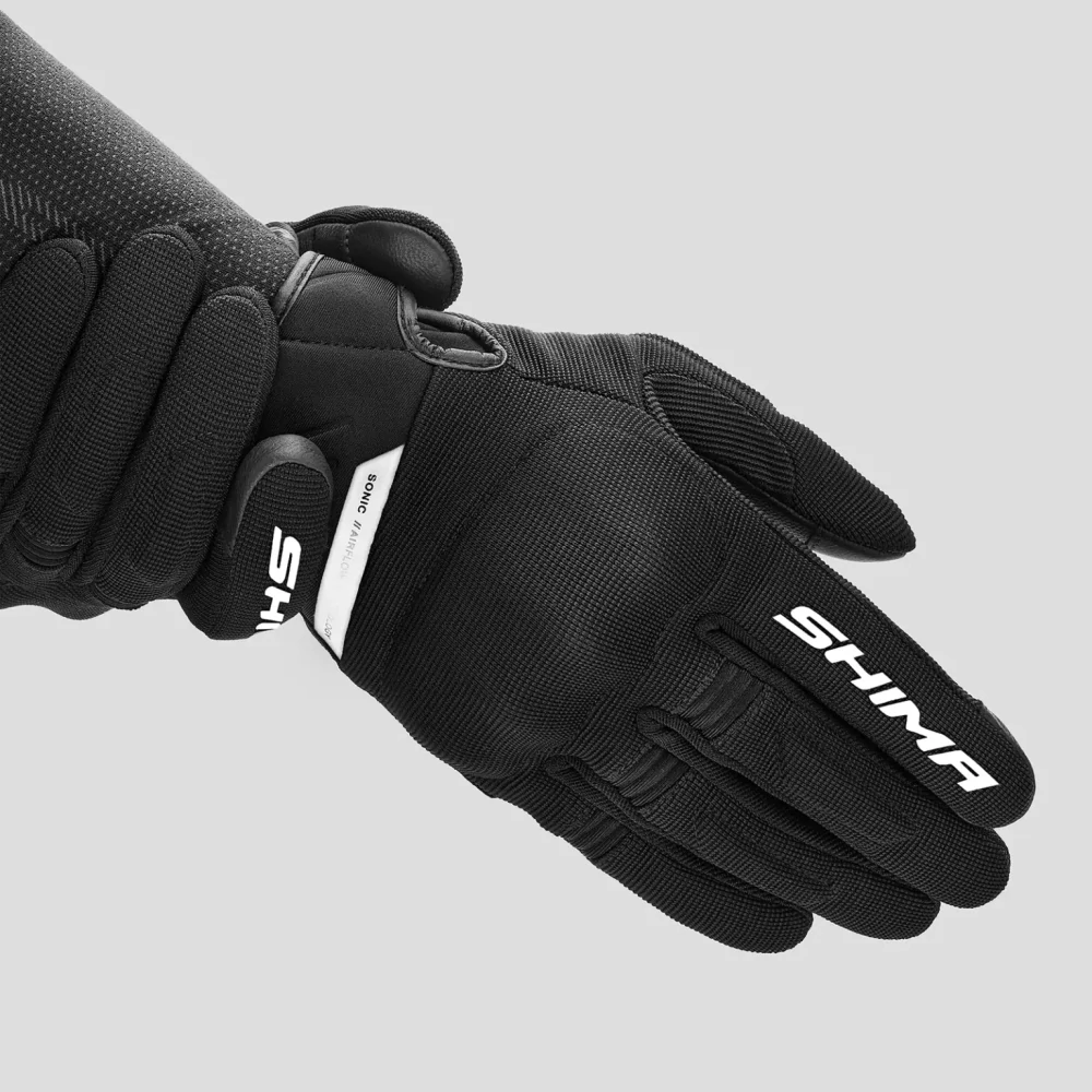 Rukavice na motorku Shima Sonic černo-bílé