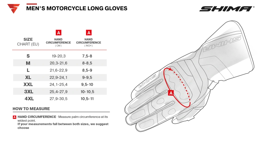 Rukavice na motorku Shima Touring Dry černé, zateplené membránové