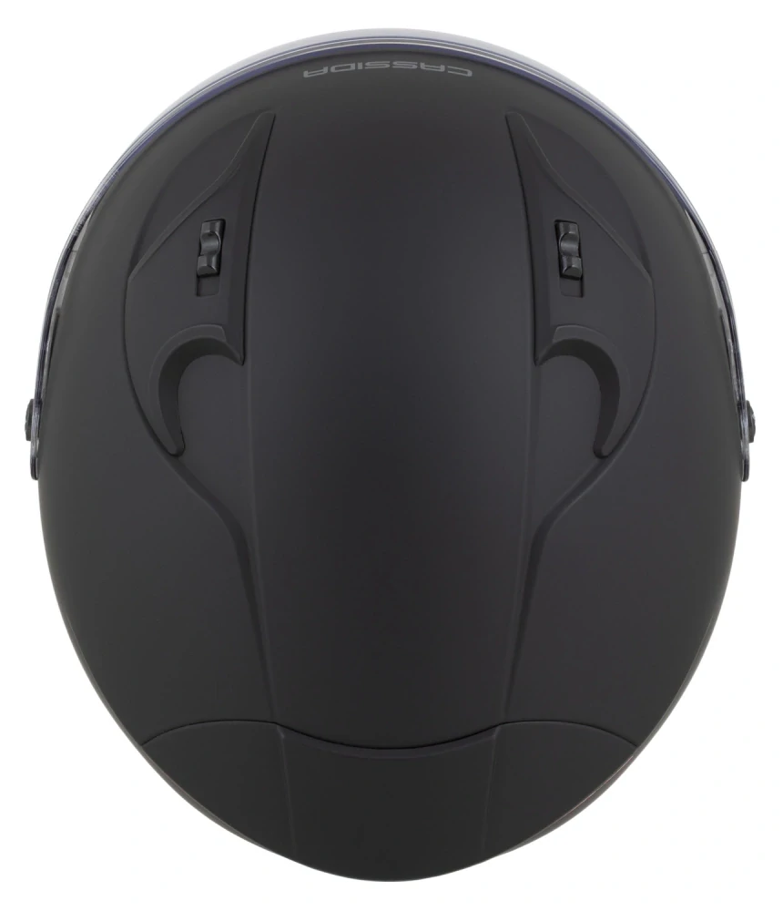 Helma na motorku CASSIDA Reflex 2.0 Solid (černá matná/tmavě šedá)