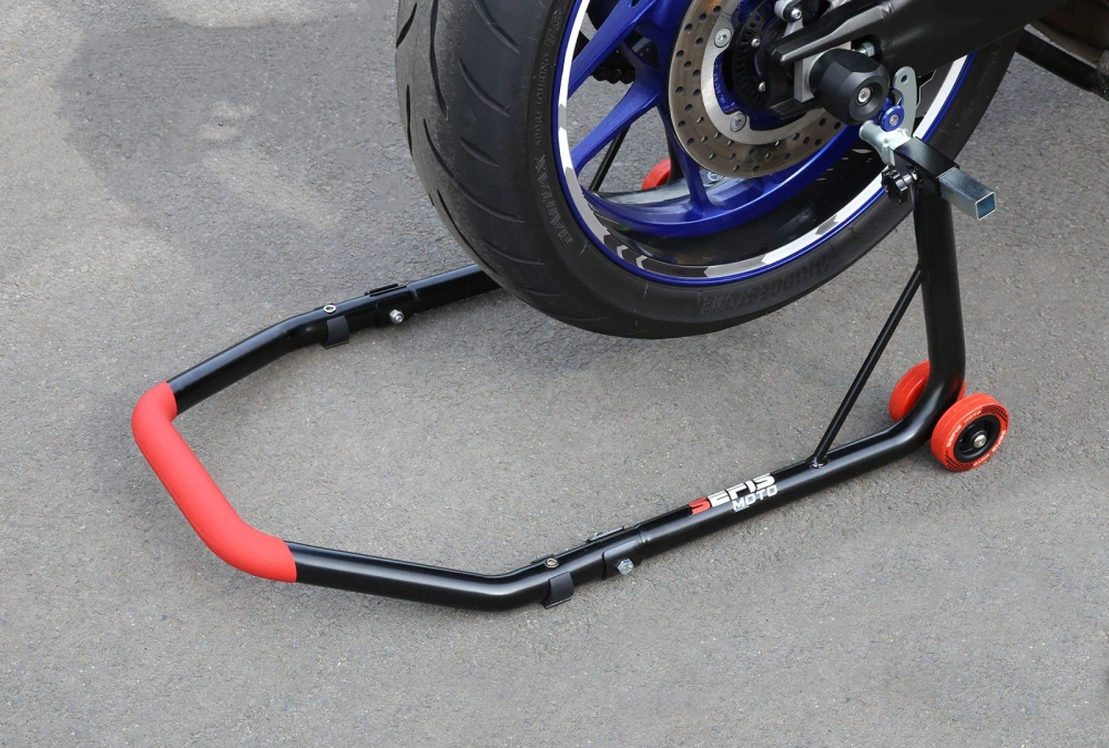 Universální zadní moto stojan SEFIS D18 s vidličkami (hák)