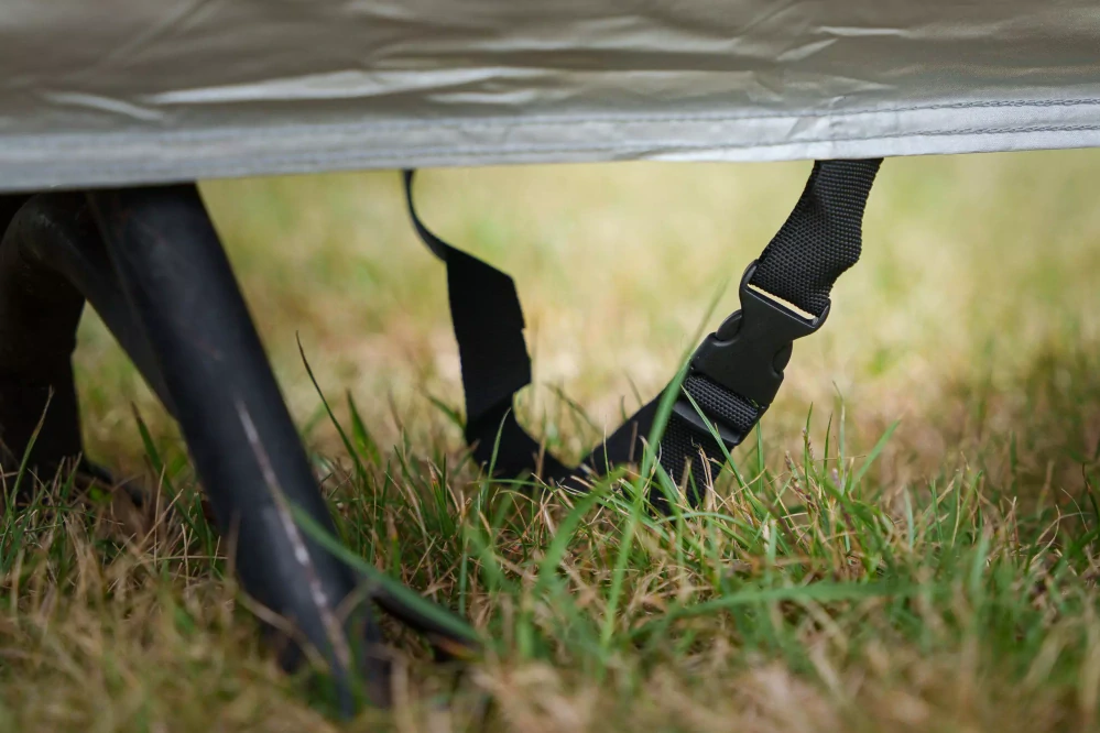 Plachta na motorku s prostorem na kufr GMOTO (venkovní nepromokavá) v.M (229 cm) 