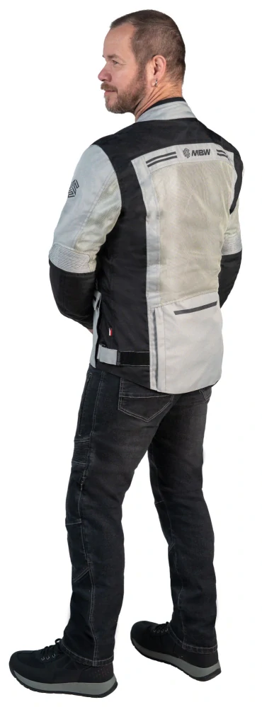 MBW VERANO JACKET GREY textilní pánská letní bunda na motorku
