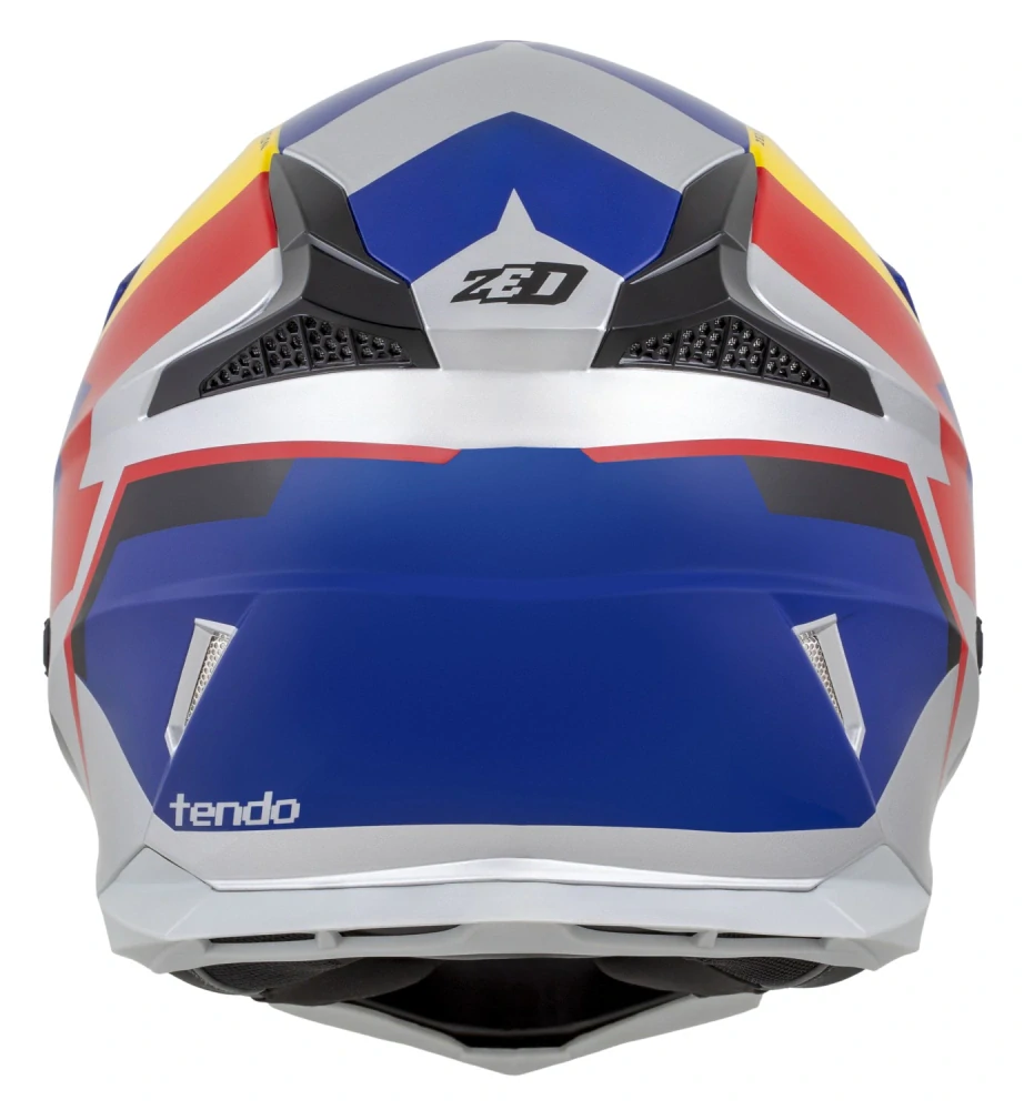 ZED X1.9 TENDO (modrá perleť/červená/žlutá/stříbrná) Motokrosová helma na motorku