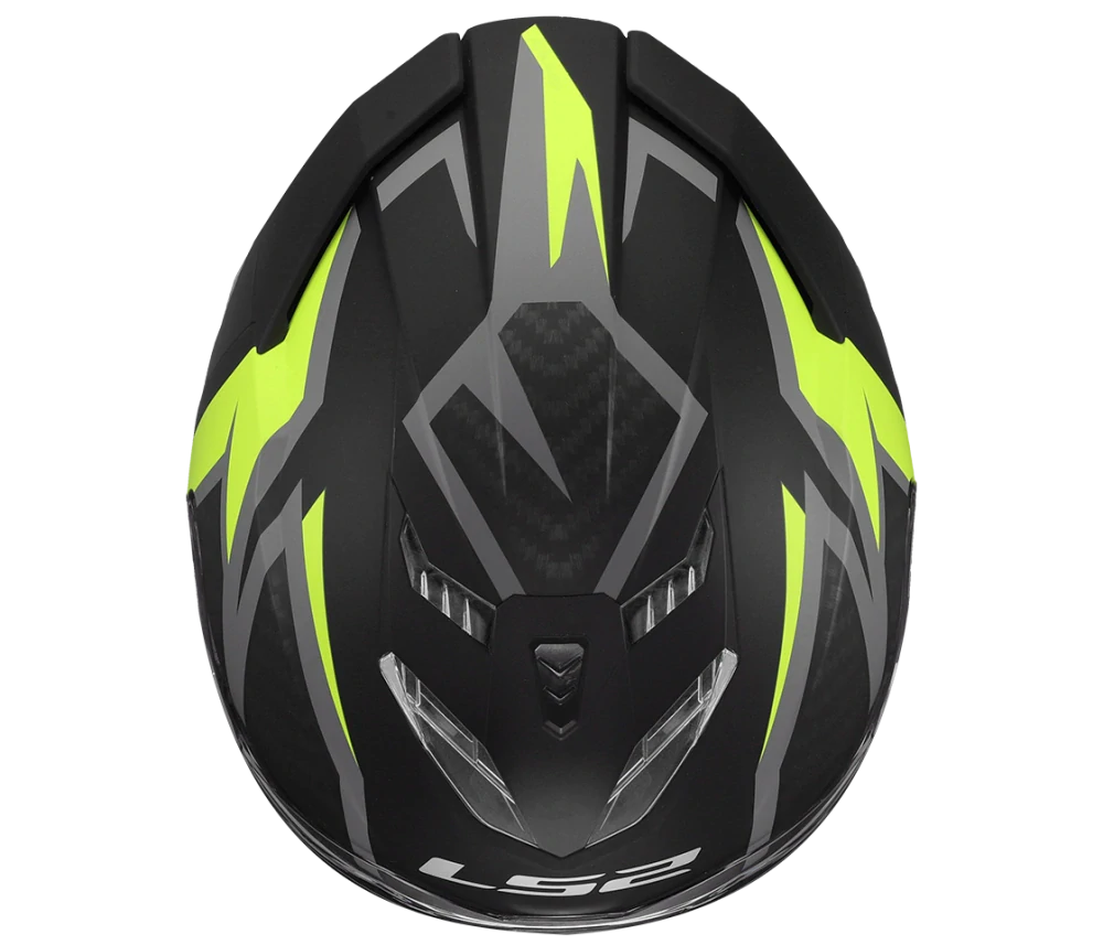 LS2 FF818 STORM III DYNAMO Black H-V Yellow, integrální helma na motorku