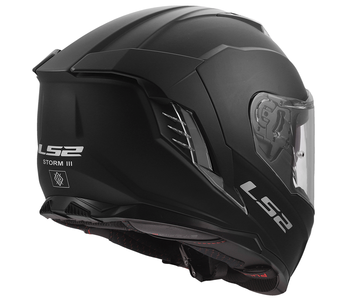 LS2 FF818 STORM III SOLID Matt Black, integrální helma na motorku