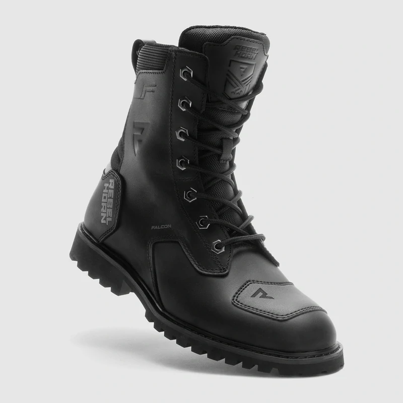 REBELHORN FALCON BLACK, klasické boty na motorku (boty na chopper, cruiser, klasiku)