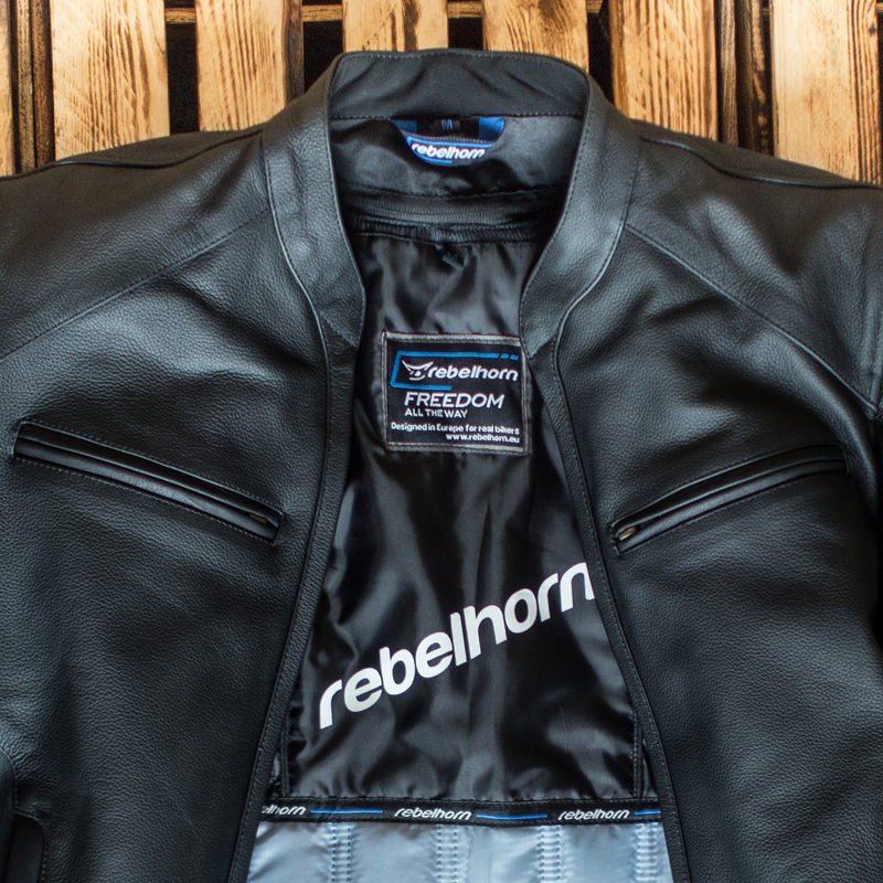 Kožená bunda na motorku Rebelhorn Runner II, super ventilace - VÝPRODEJ v.5XL