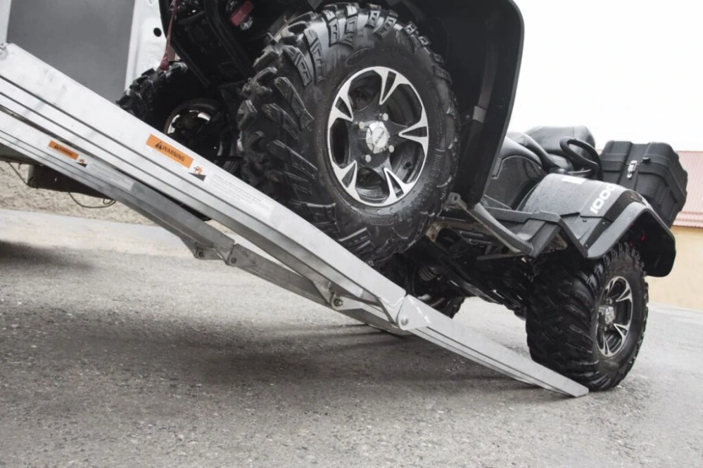 Skládací hliníkové nájezdy SHARK pro motorky, ATV, 2 ks (pár)