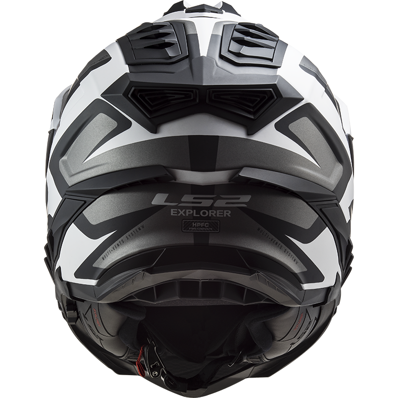 Enduro helma LS2 MX701 EXPLORER HPFC ALTER MATT BLACK WHITE