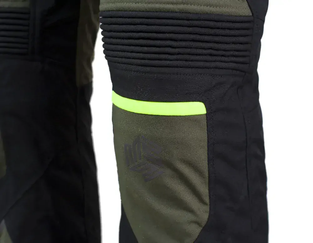 MBW MEMPHIS PANTS GREEN textilní 3-vrstvé kalhoty na motorku, DOPRAVA ZDARMA