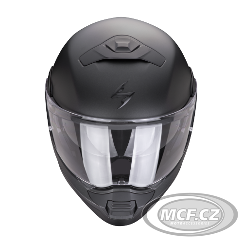 Výklopná helma na motorku SCORPION EXO-930 EVO Solid perleťově černá matná
