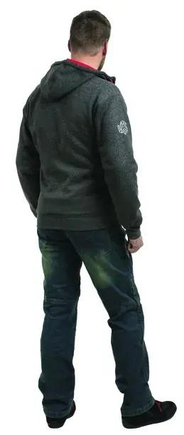 MBW TRAVIS Aramid hoodie, kevlarová mikina na motorku pánská