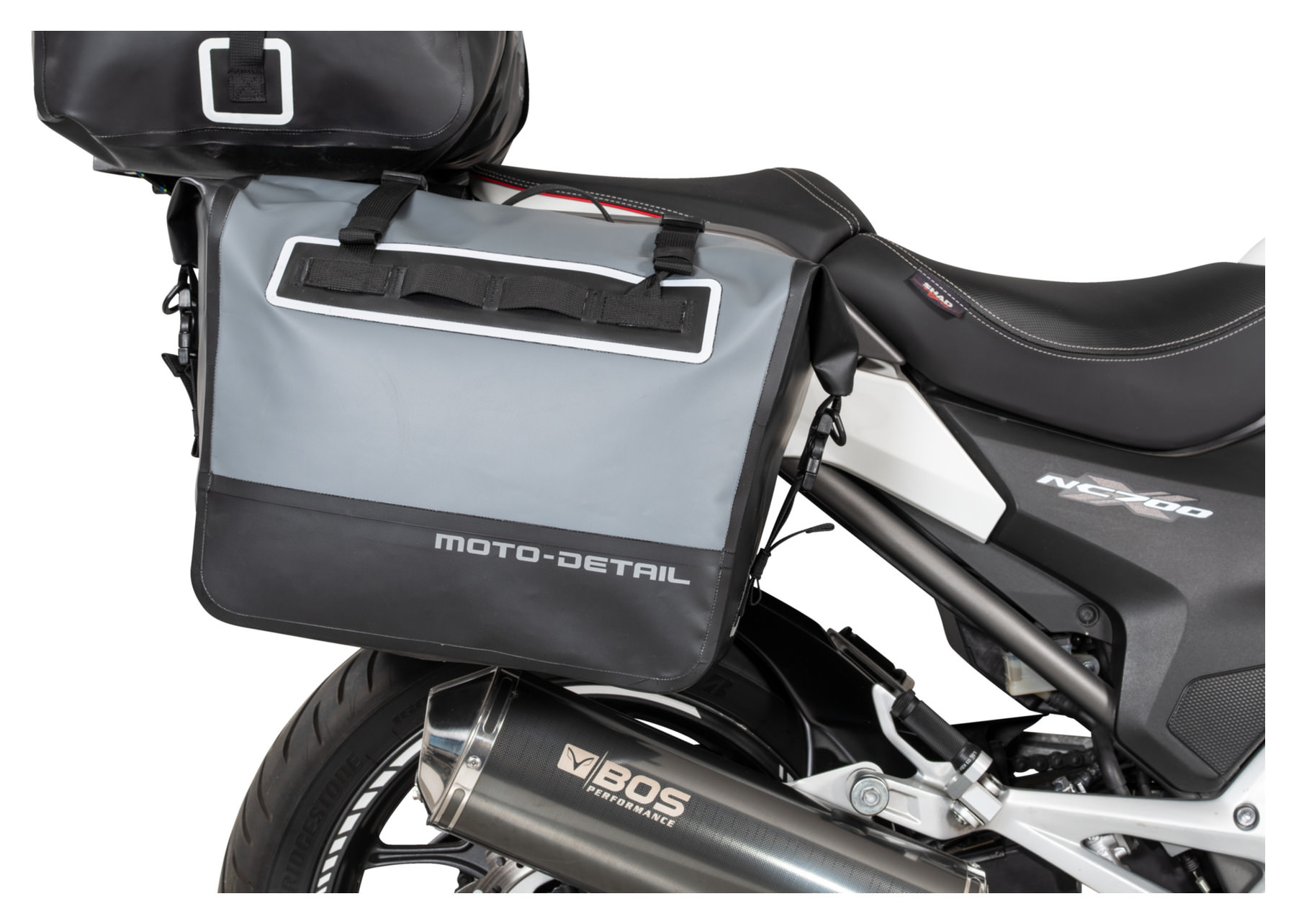 Sedlové brašny na motorku nepromokavé MOTO-DETAIL 2x20L, pár