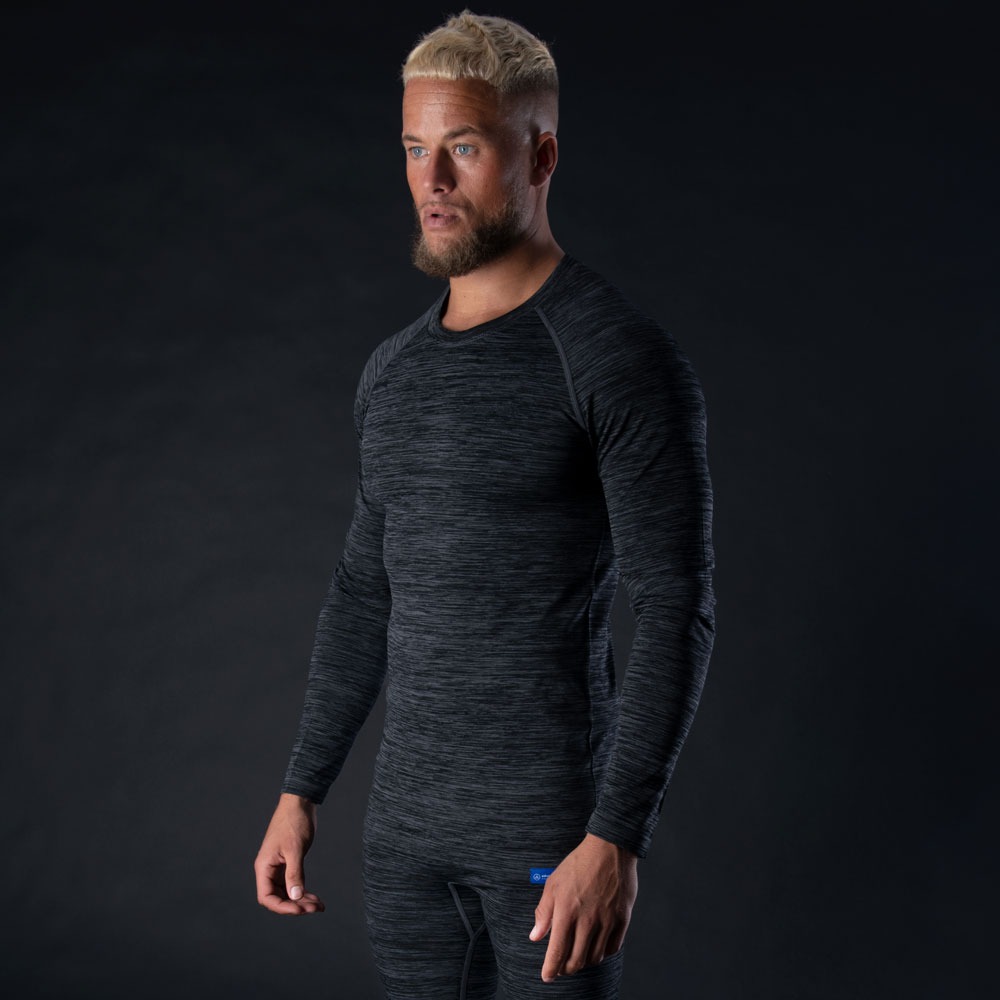 TERMOPRÁDLO S DLOUHÝM RUKÁVEM OXFORD ADVANCED BASE LAYER (ŠEDÉ/ČERNÉ)