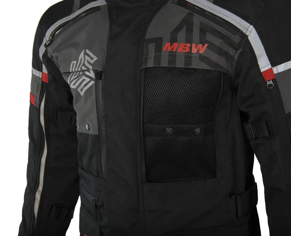 MBW MEMPHIS JACKET BLACK, textilní 3-vrstvá bunda na motorku + DOPRAVA ZDARMA