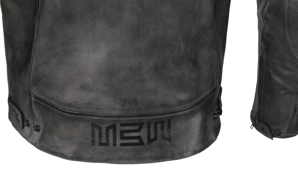 MBW VINTAGE kožená PÁNSKÁ bunda na motorku