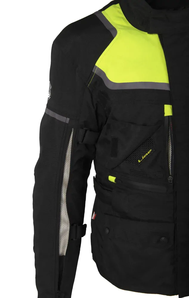MBW ADVENTURE EVO JACKET YELLOW textilní 3-vrstvá PÁNSKÁ bunda na motorku