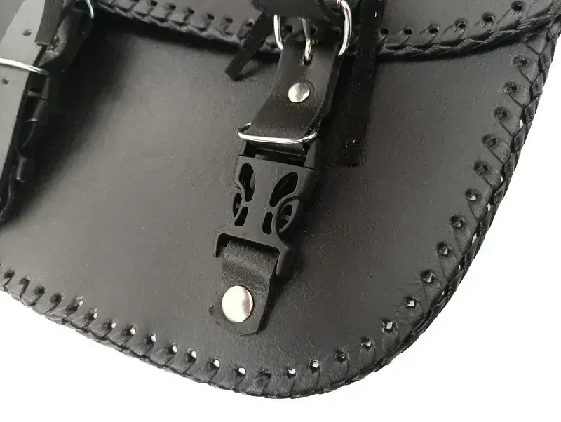 Kožené sedlové chopper brašny na motorku Diablo-Moto 2 x 8 L , pár