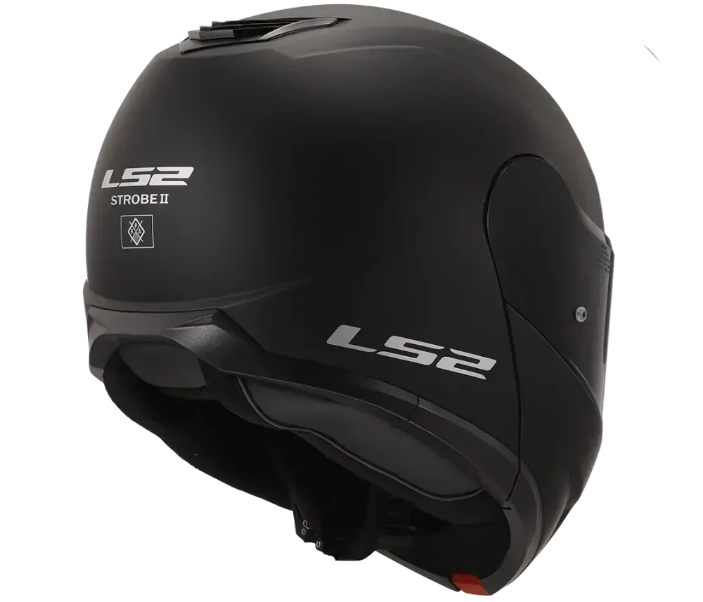 LS2 FF908 STROBE II Solid matt black, výklopná helma na motorku