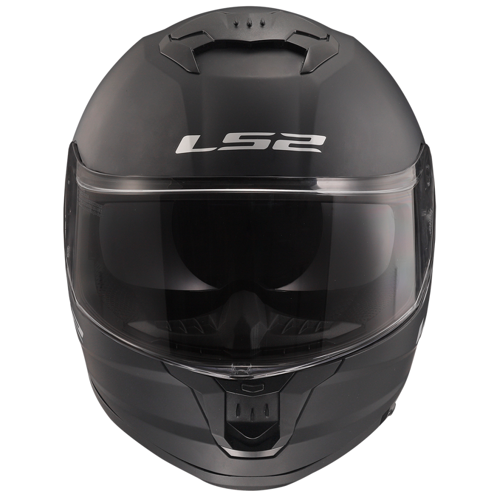 LS2 FF808 STREAM II MATT BLACK, integrální helma na motorku se sluneční clonou