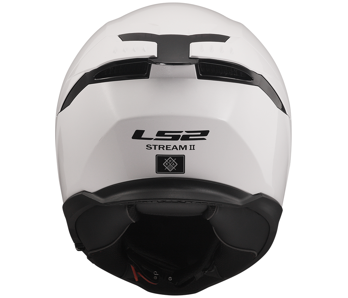 LS2 FF808 STREAM II GLOSS White, integrální helma na motorku se sluneční clonou