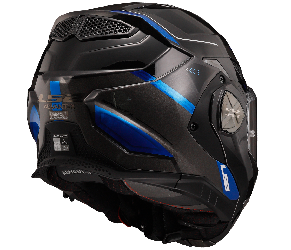 LS2 FF901 ADVANT X SPECTRUM Black Titanium, překlápěcí helma na motorku