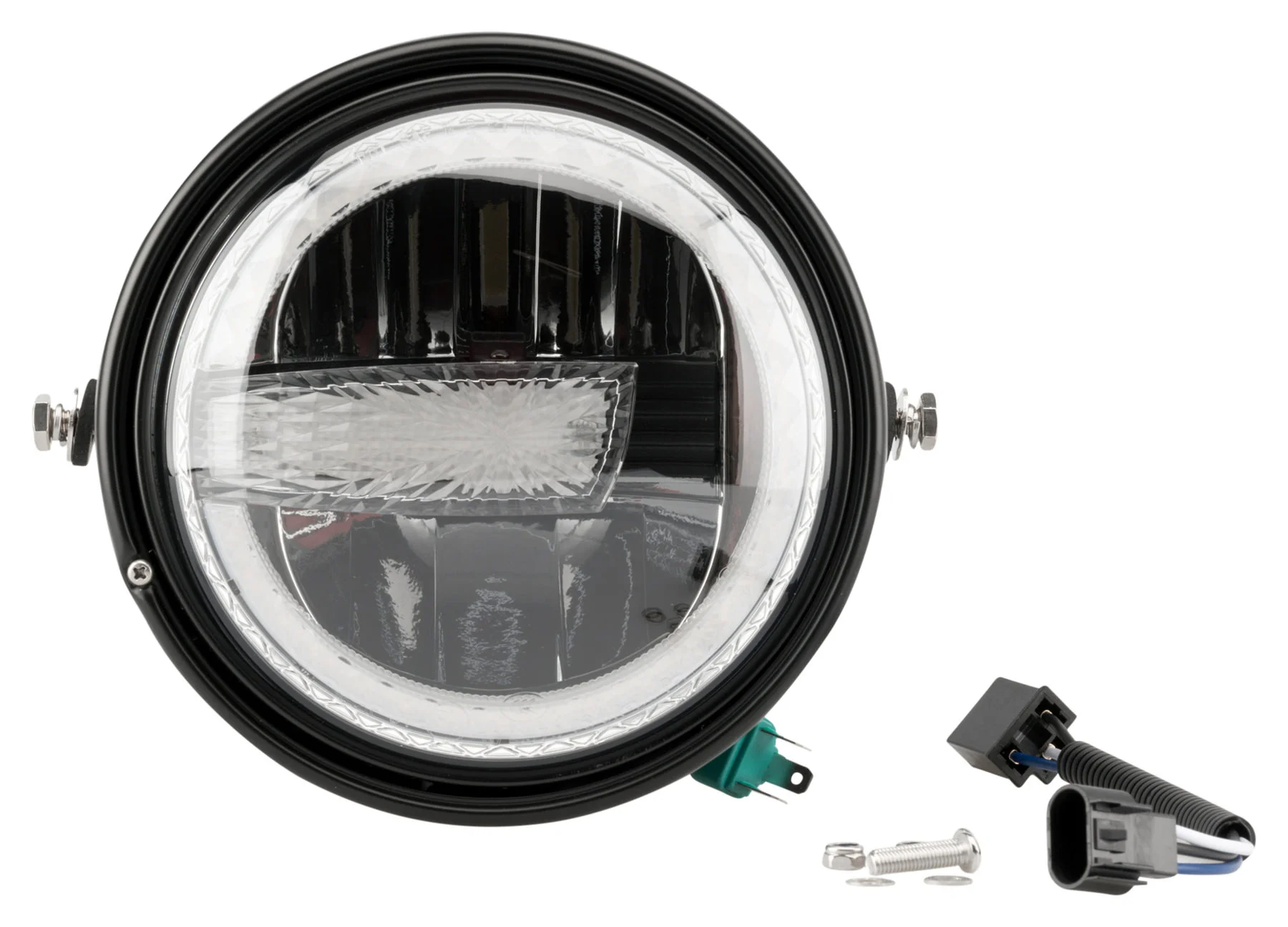 Přední (hlavní) světlo na motorku LED PUIG *LUMEN R* 20818N, 200 mm