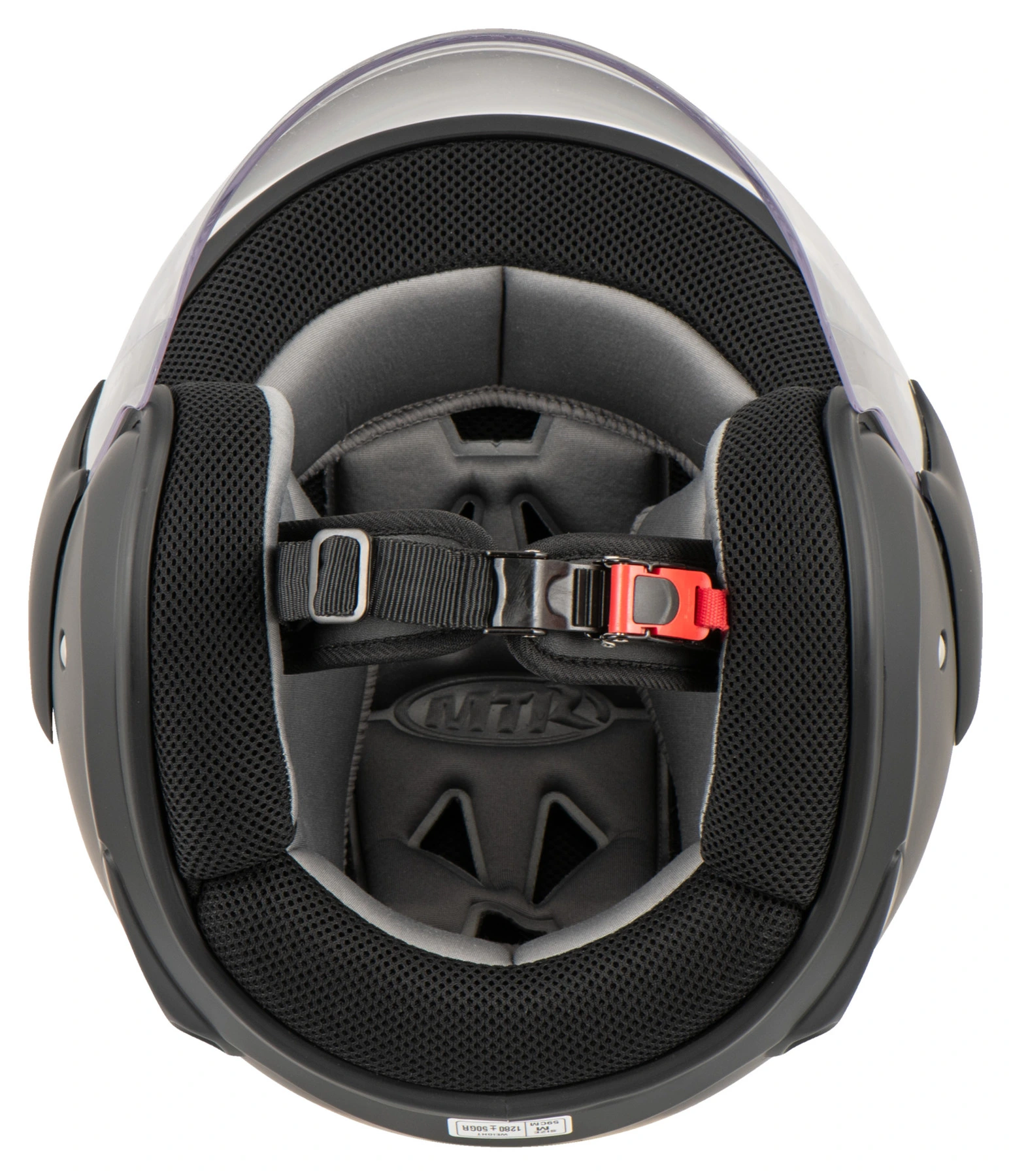 Helma na motorku MTR DX3, otevřená JET helma černá matná