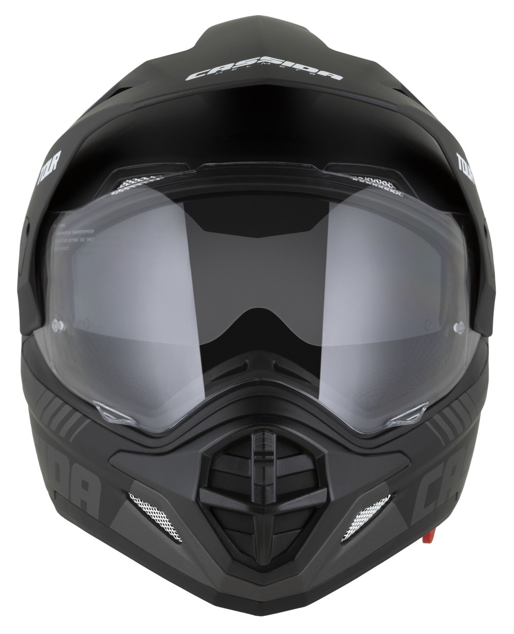 Enduro helma na motorku Cassida Tour 2.0 DUAL (černá matná/šedá)