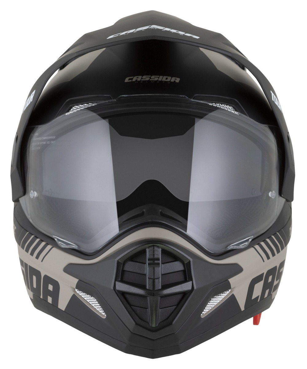 Enduro helma na motorku Cassida Tour 2.0 DUAL (písková matná/černá)