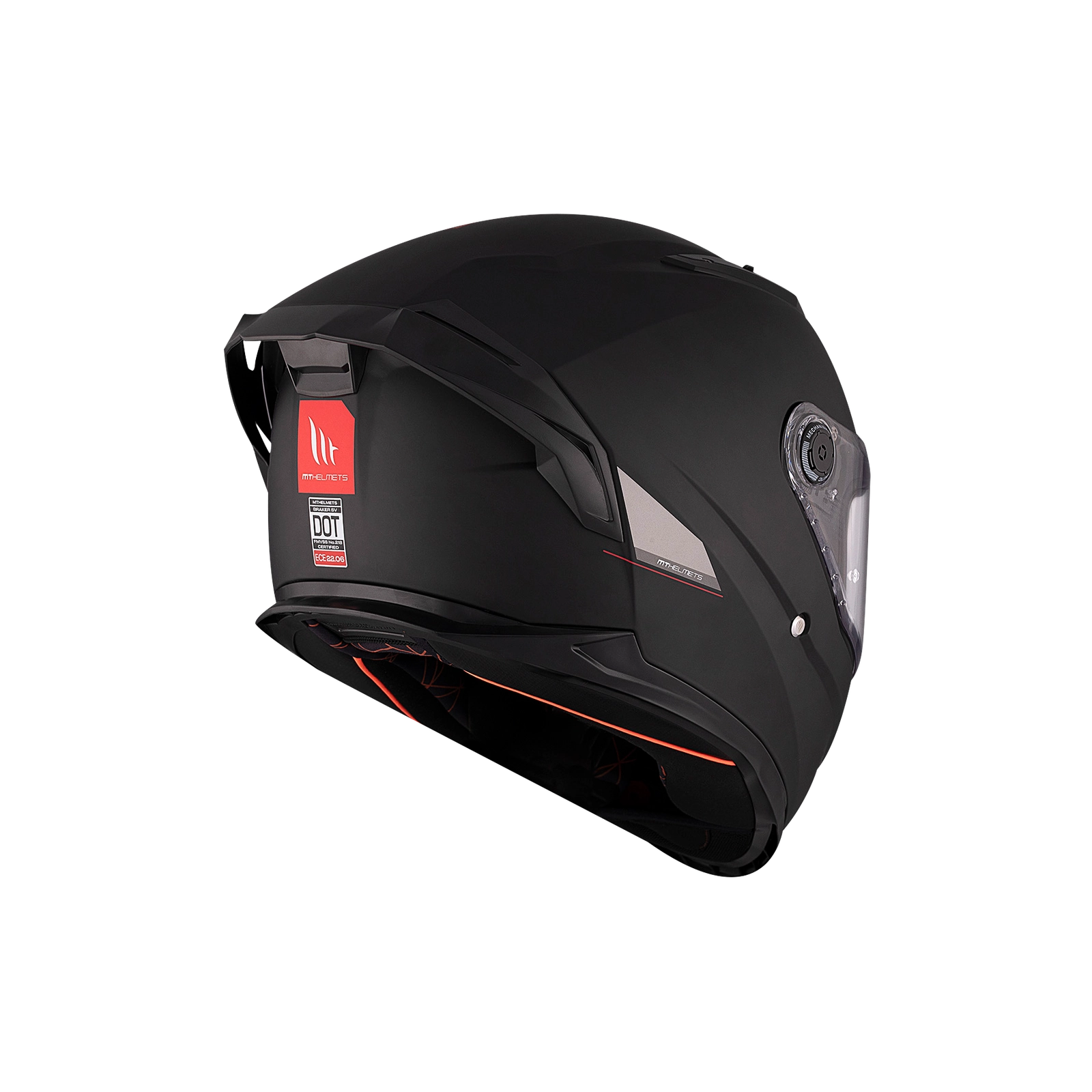 Integrální helma na motorku MT BRAKER SV SOLID A1 matná černá (5 hvězd v nárazovém testu SHARP)