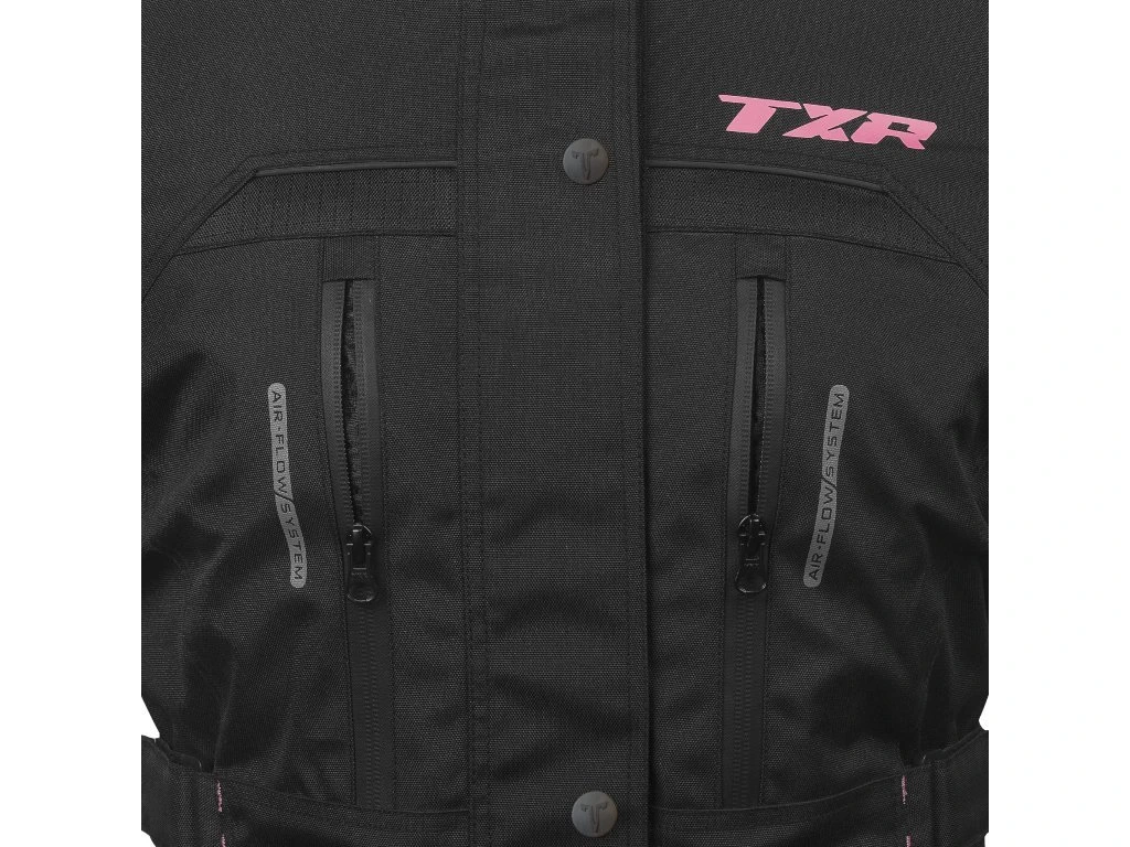 Dámská bunda na motorku TXR Visper černo-růžová