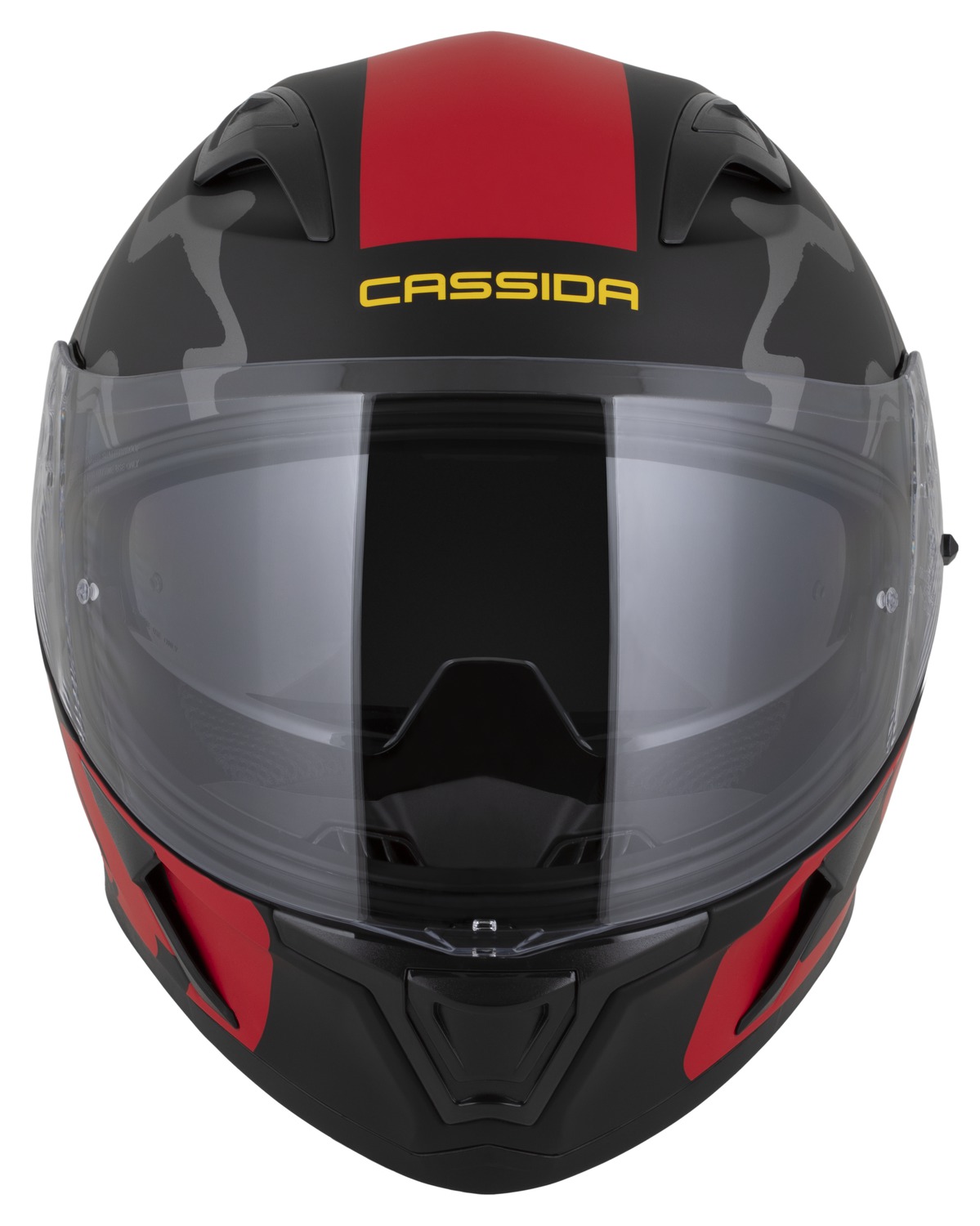 Integrální helma na motorku CASSIDA Orbit Multivers (černá matná/červená/šedá/žlutá)