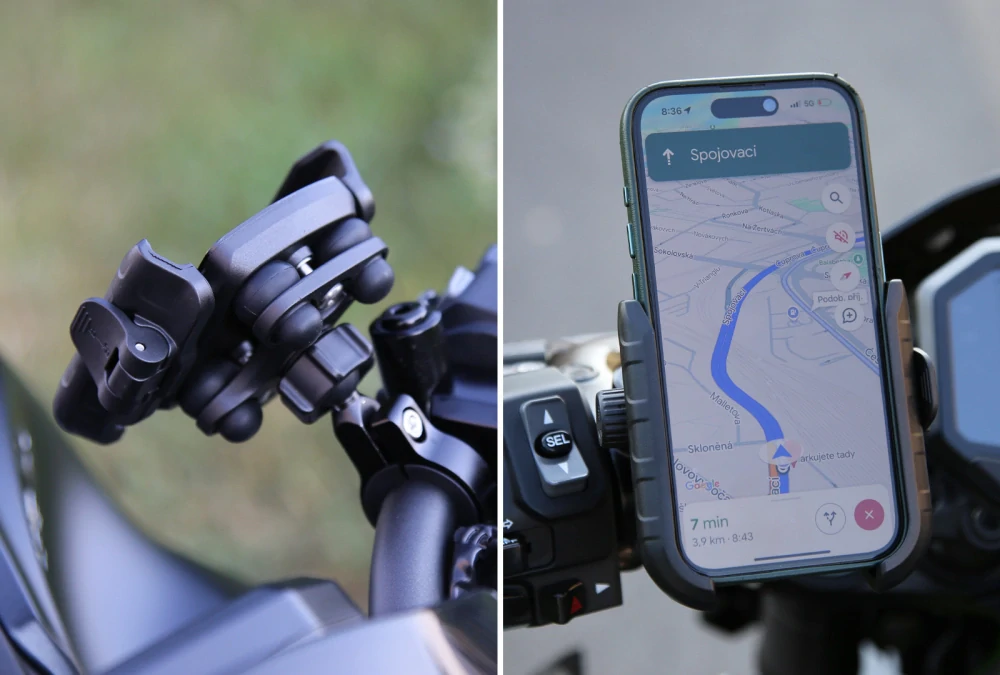 Držák telefonu na motorku SEFIS RW + s antiotřesovým adaptérem