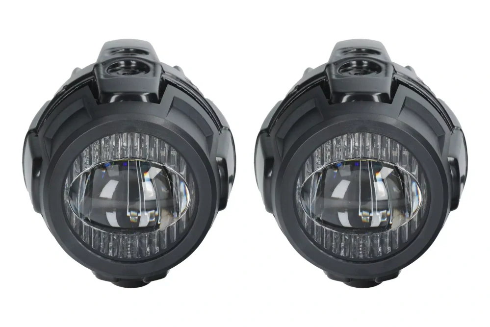 Přídavná LED světla na motorku HLP X2 s homologací, sada s kabeláží a vypínačem