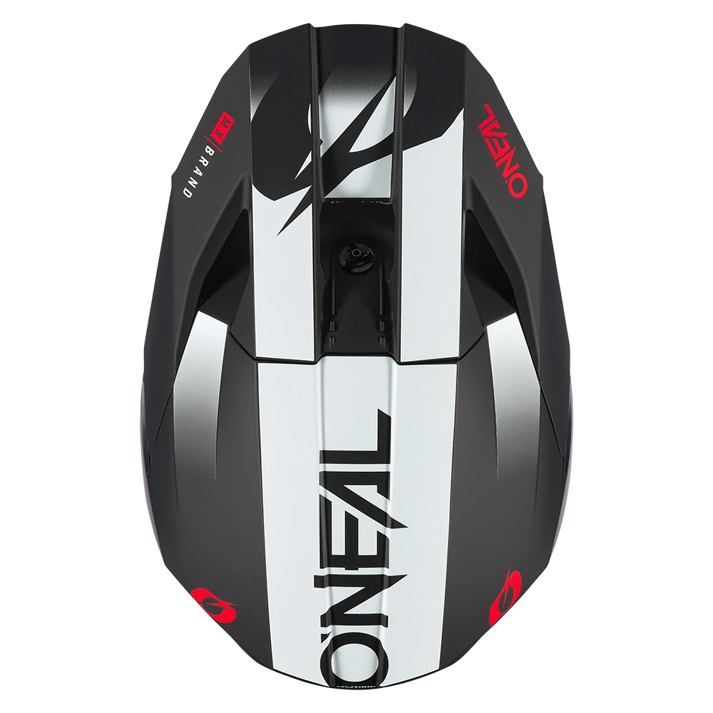 Motokrosová MX helma na motorku O'Neal 3SRS Helmet HEXX V.24 black/white/red