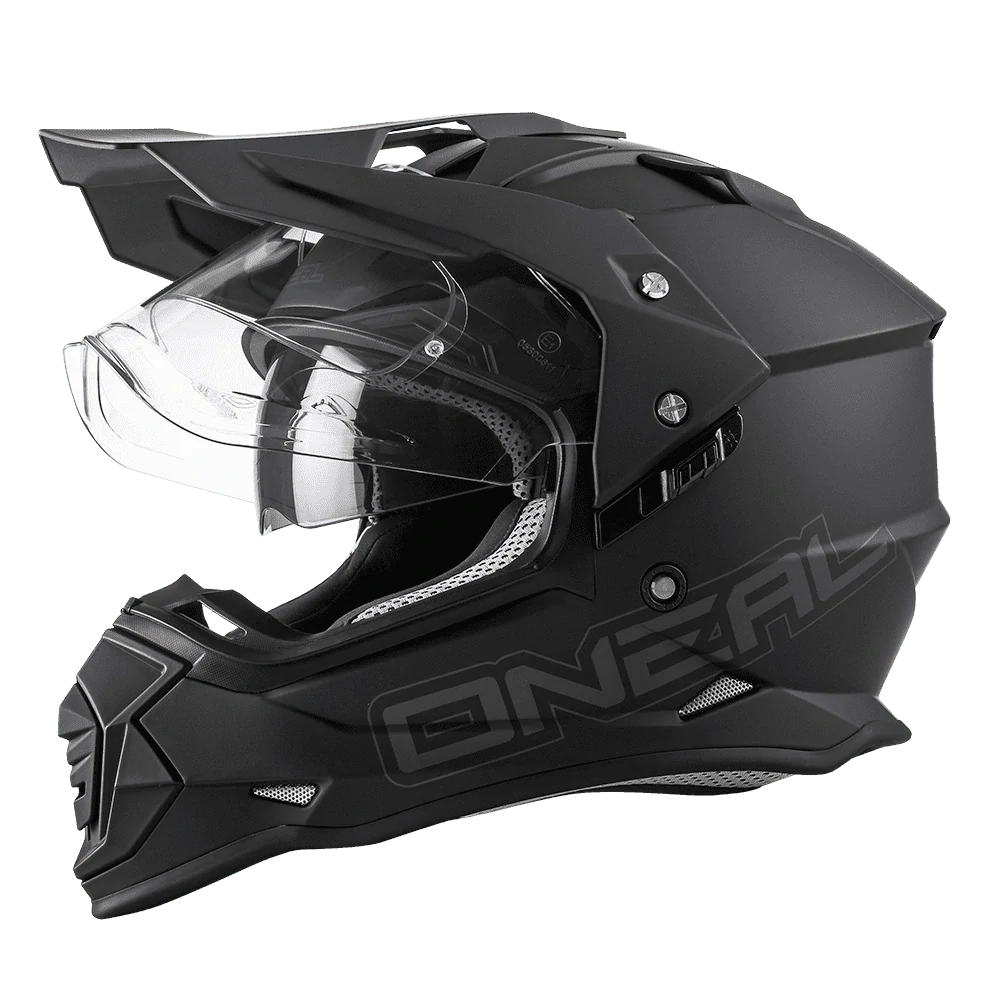 O'Neal SIERRA Helmet FLAT black, enduro helma na motorku, černá matná