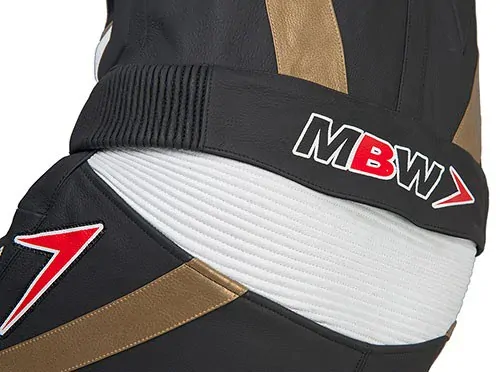 Kožená Moto-kombinéza MBW T3 Evolution Gold 2-dílná DOPRAVA ZDARMA