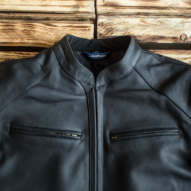 Kožená bunda na motorku Rebelhorn Runner II, super ventilace - VÝPRODEJ v.5XL