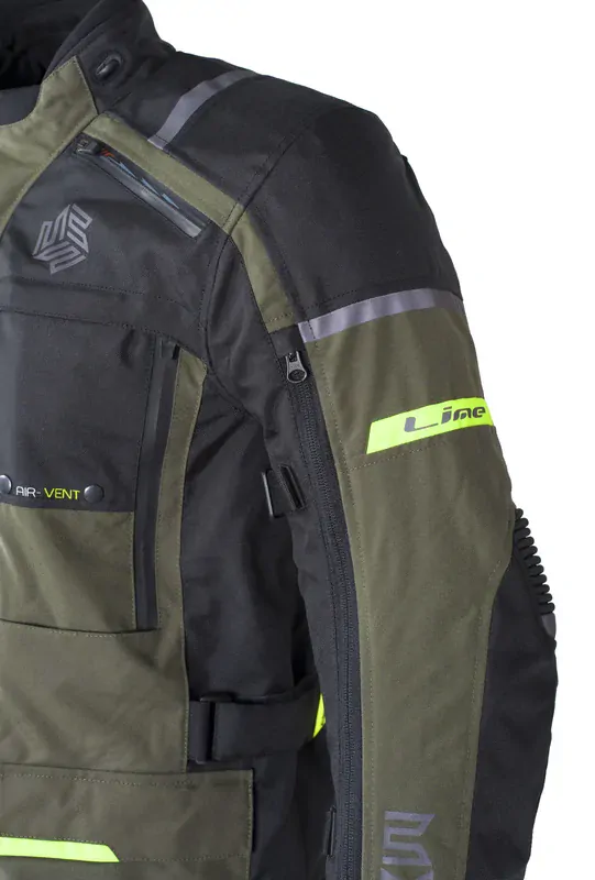 MBW MEMPHIS JACKET GREEN, textilní 3-vrstvá bunda na motorku + DOPRAVA ZDARMA